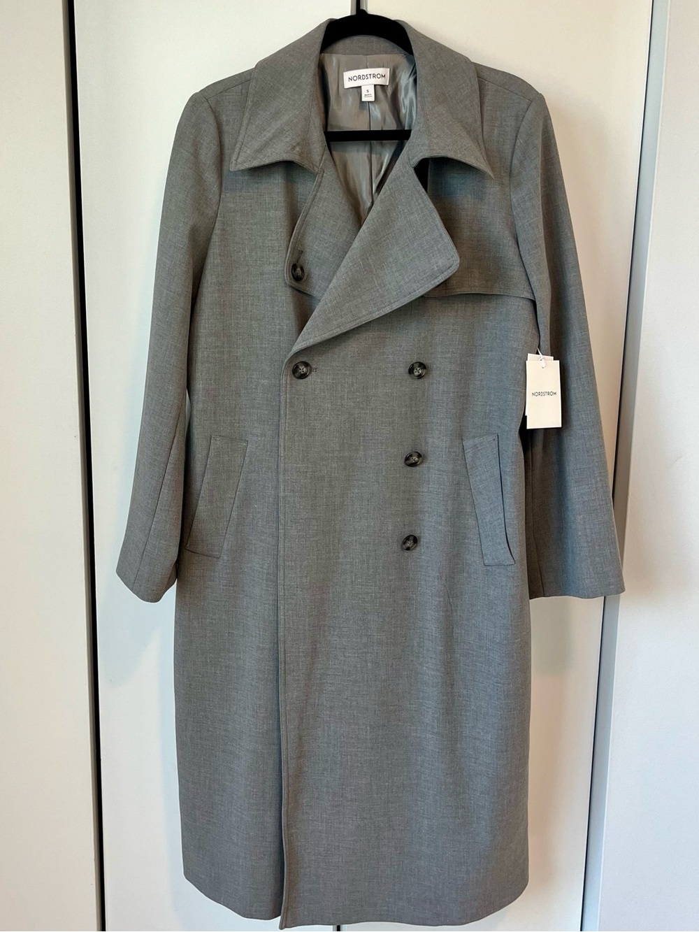 Nordstrom Double Breasted Trench Coat